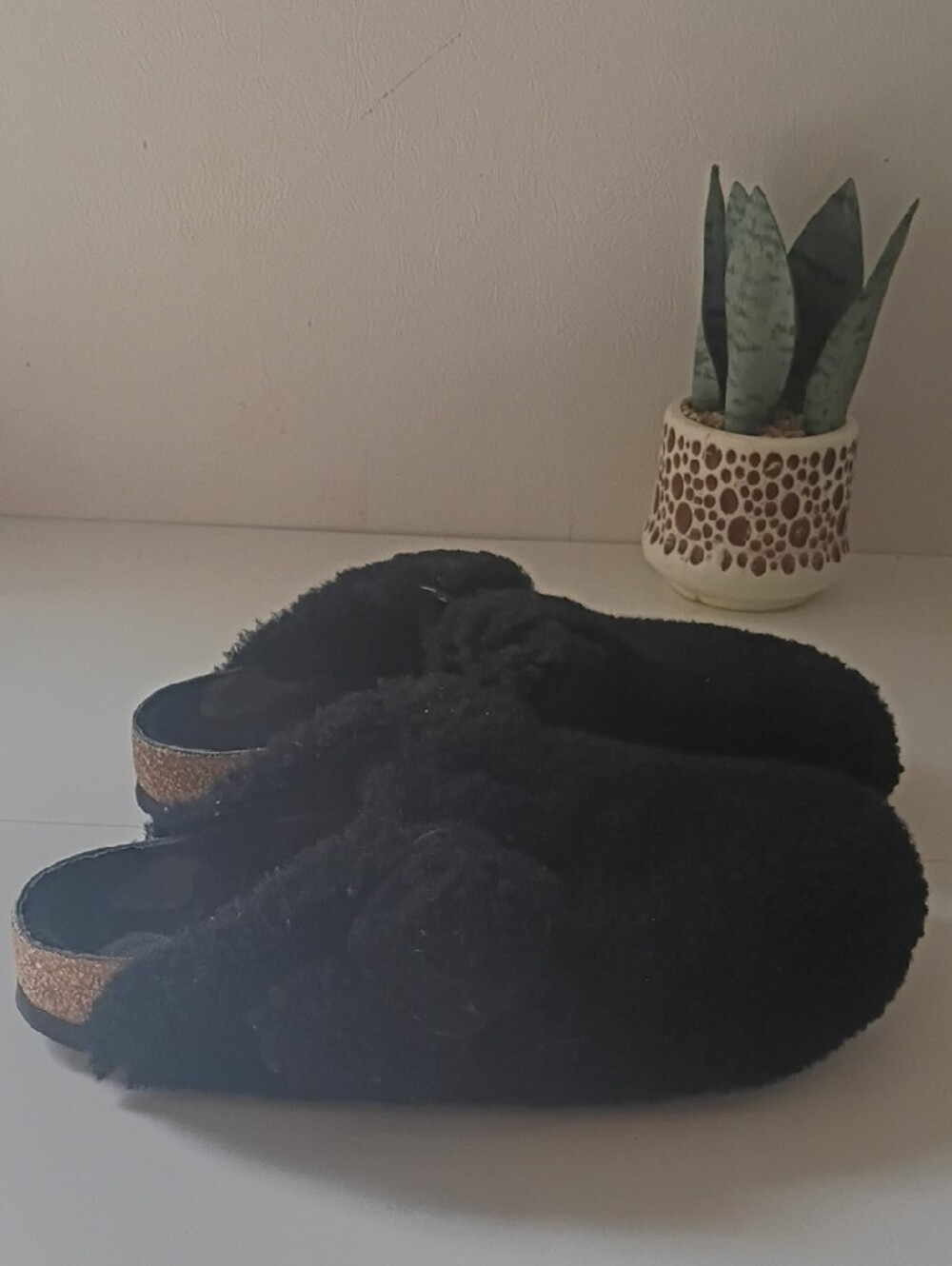 Birkenstock Boston Shearling Clogs Black Size 39 (US Women's 8)